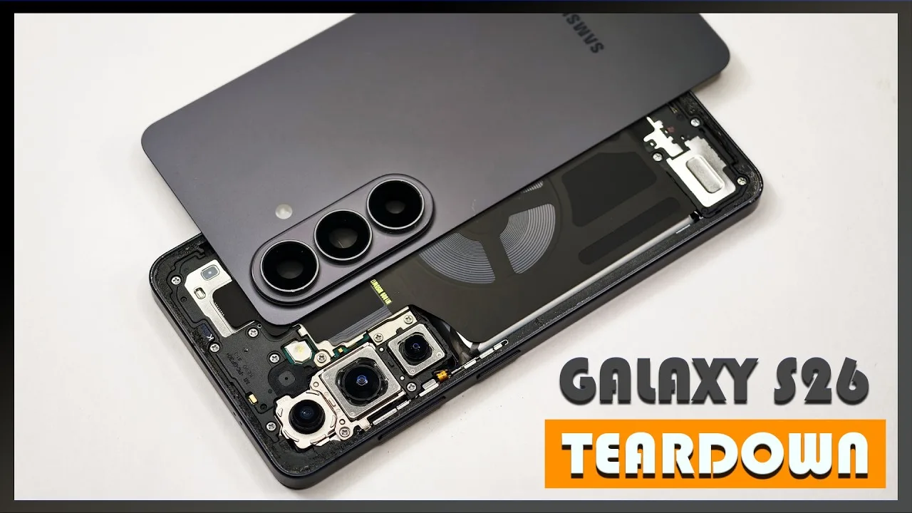 Samsung Galaxy S26 Teardown Reveals Surprisingly Repair-Friendly Design
