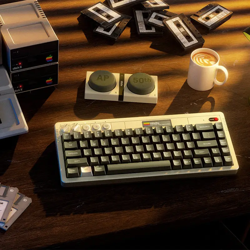8BitDo Unveils Apple II-Inspired “AP50th” Limited Edition Retro 68 Keyboard