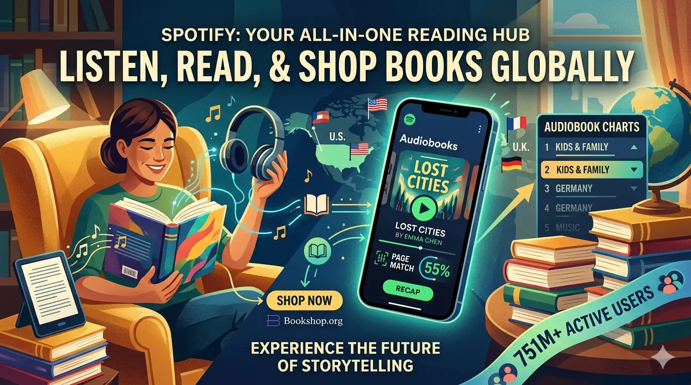 Spotify Expands Audiobooks With Recaps, Charts, Page Match Upgrades and Physical Book Sales