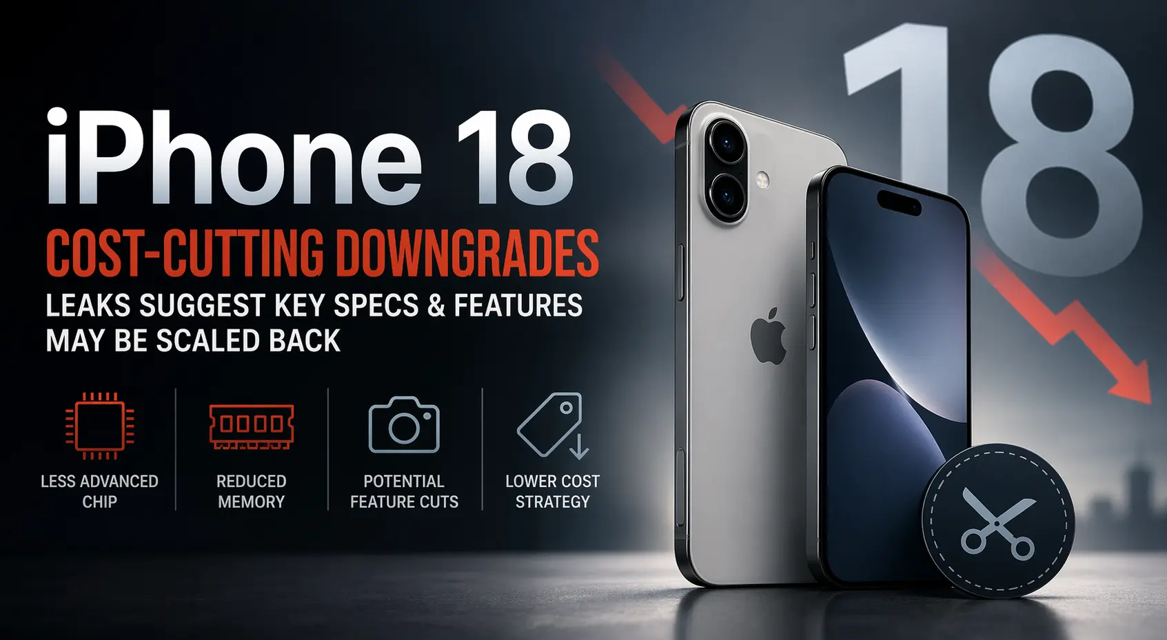 Apple iPhone 18 Leak Suggests Cost-Cutting Downgrades: Chip, Memory & Features May Be Scaled Back