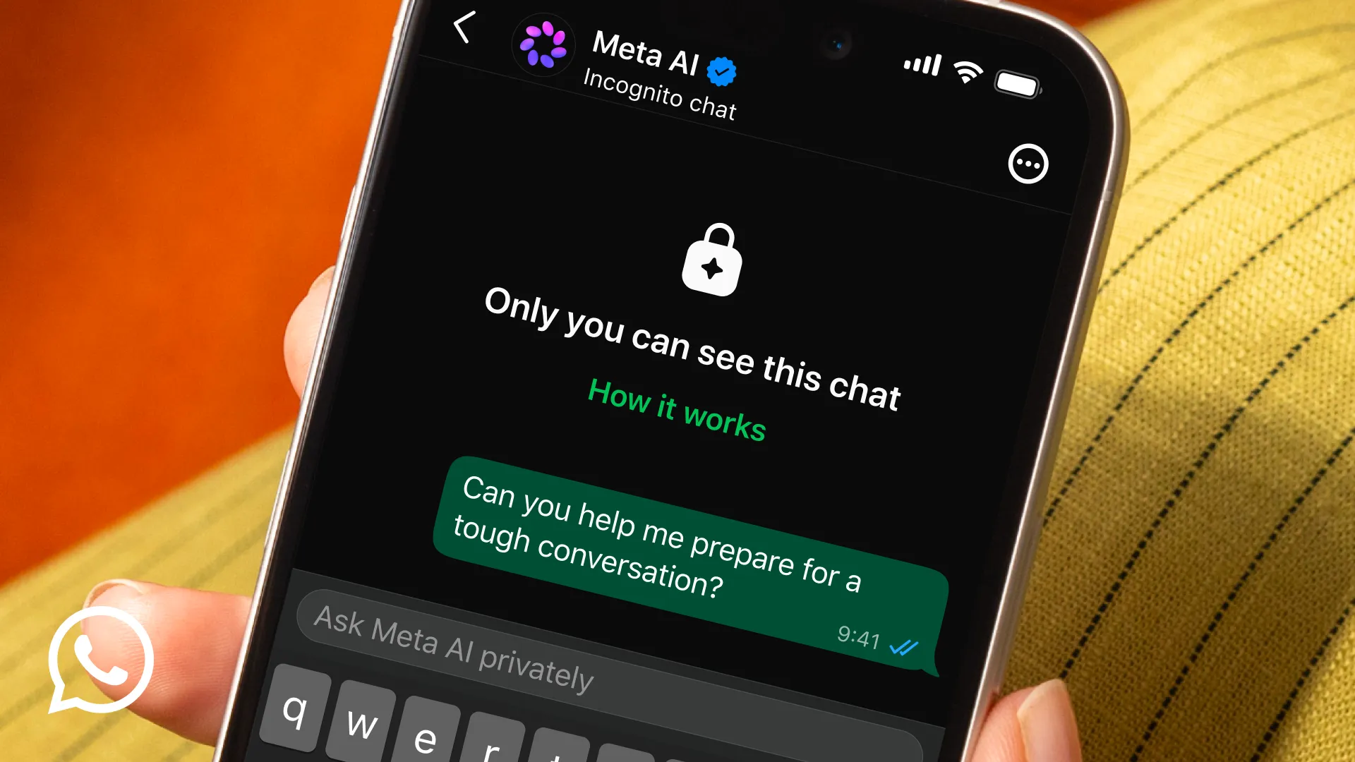 WhatsApp Launches “Incognito Chat” With Meta AI for Fully Private AI Conversations