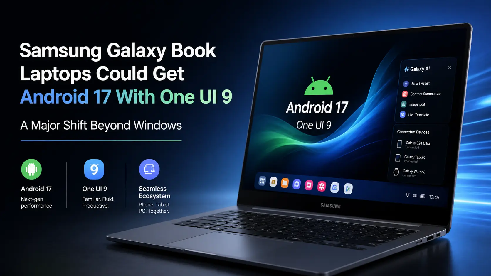 Samsung Galaxy Book Laptops Could Get Android 17 With One UI 9, Signaling a Major Shift Beyond Windows