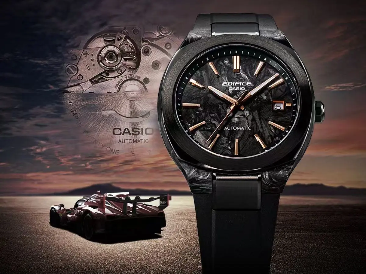 Casio Edifice EFK-200 Mechanical Watches Launch With Sapphire Crystal, Carbon Fiber Model and Miyota Movement